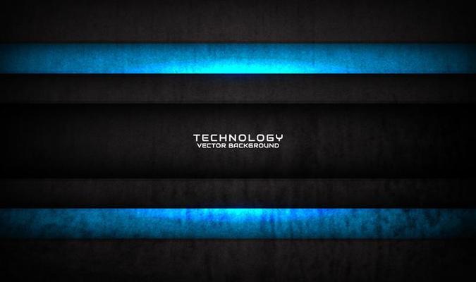 3D black blue technology abstract background overlap layer on dark space with grunge texture effect decoration. Graphic design element future style concept for banner, flyer, cover, or landing page