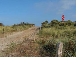 The beach of Juist island in germany photo