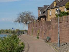 the city of Rees at the rhine river photo