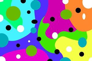 abstract background with circle and flat color vector