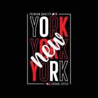 new york city typography t shirt quotes and apparel design vector