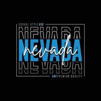 nevada typography t shirt quotes and apparel design vector