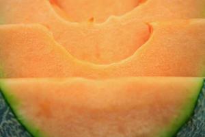 slices of cantaloupe melon photo