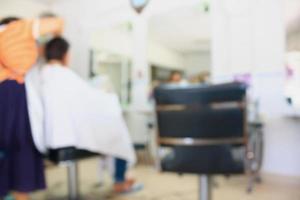 salon beauty interior blur background photo