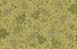 Vector seamless military pattern in pixel style.