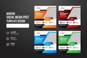 Modern and creative Corporate company promotion social media post template