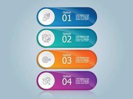 abstract vertical timeline infographics element vector