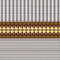 fabric pattern from geometric shapes strung together in a floral pattern on the ground vector