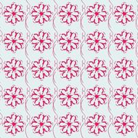 flowers from red geometric lines vector