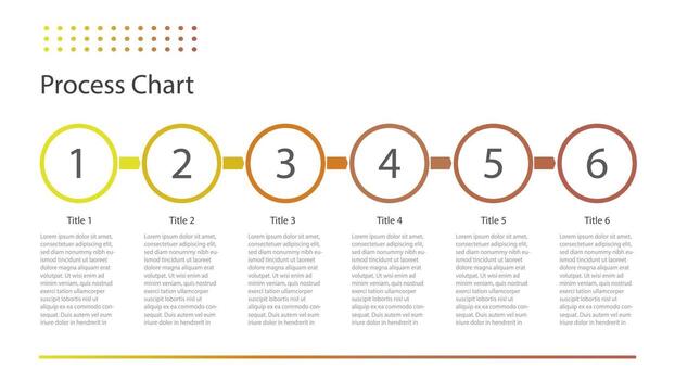 Process chart. Steps chart vector