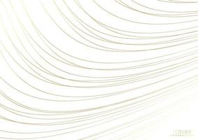 Line golden wave background. Luxury style. Tech pattern. Curved wavy line, smooth stripe. Vector illustration.