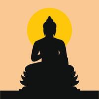 Happy Buddha Purnima - Lord Buddha creative design, banner, poster, flyer. vector