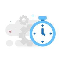 wait a minute, being processed concept illustration flat design vector eps10. modern graphic element for landing page, empty state ui, infographic, icon