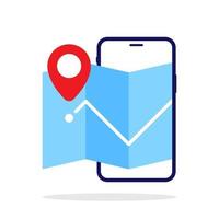 enable location on smartphone concept illustration flat design vector eps10. modern graphic element for landing page, empty state ui, infographic, icon