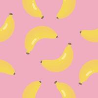 Seamless Pattern with Banana. Vector illustration. For greeting card, posters, banners, the card, printing on the pack, printing on clothes, fabric, wallpaper.