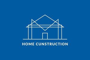 letra m dentro de casa. monograma minimalista para el logotipo de construcción y construcción vector