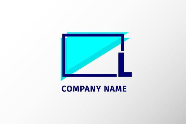 screen frame letter L. modern and stand out professional corporate logo