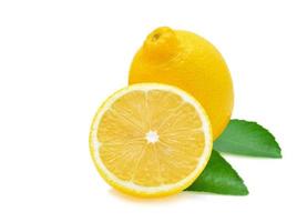 lemon isolated on white background photo
