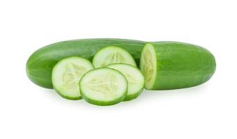 cucumber isolated on white background photo