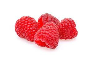 raspberry isolated on a white background photo