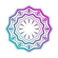 abstract round mandala design. mosque decoration. traditional ornament vector