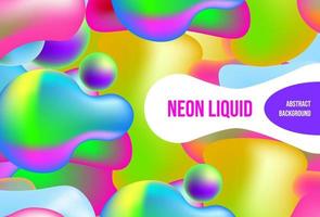 abstract background neon fluid banner for landing page web or print element vector