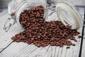 a pile of dried red beans from tuscany italy photo