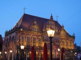 bremen at the weser river in germany photo