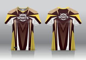 esport jersey gaming design front and back view vector