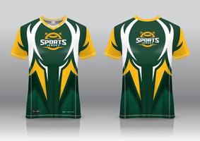 esport jersey gaming design front and back view vector