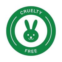 Natural Ingredients Product and Cosmetics. Cruelty Free Silhouette Green Icon. Not Experiment on Rabbit, Bunny Symbol. Not Tested on Animals Pictogram. Vegan Stamp. Isolated Vector Illustration.