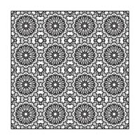 Mandala seamless pattern floral ornament vector