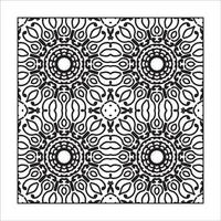 Mandala seamless pattern floral ornament. vector