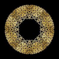 Vector round abstract circle. Luxury Mandala style.