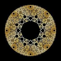 Vector round abstract circle. Luxury Mandala style.