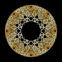 Vector round abstract circle. Luxury Mandala style.