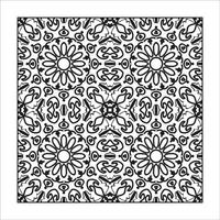 Mandala seamless pattern floral ornament. vector