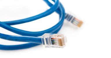 Blue internet cable photo