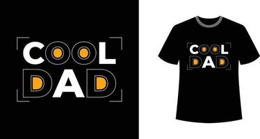 Cool Dad Modern Stylish Stroke Outline Text for T shirt vector