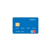 Credit card blue color vector