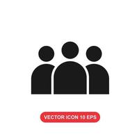 icono de personas del equipo. grupo de personas. vector