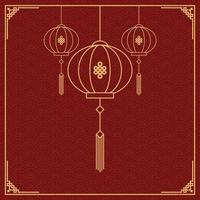 Background template with chinese patterns vector