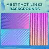 Abstract lines backgrounds Free Vector