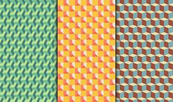 Pattern geometric backgrounds collection Vector