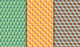 Pattern geometric backgrounds collection Vector