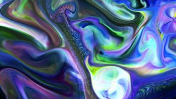 Abstract Colorful Liquid Paint Background Textured video