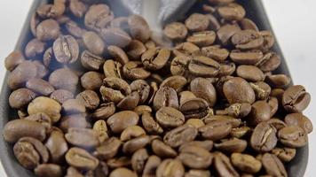 Roasted Coffee Beans with Smoke video