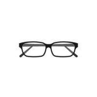 gafas, plano, icono vector