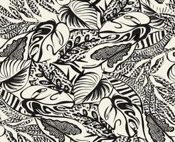 tropical leaves pattern perfect for decoration and textiles vector