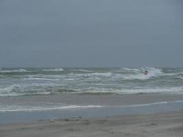 the beach of Juist in germany photo